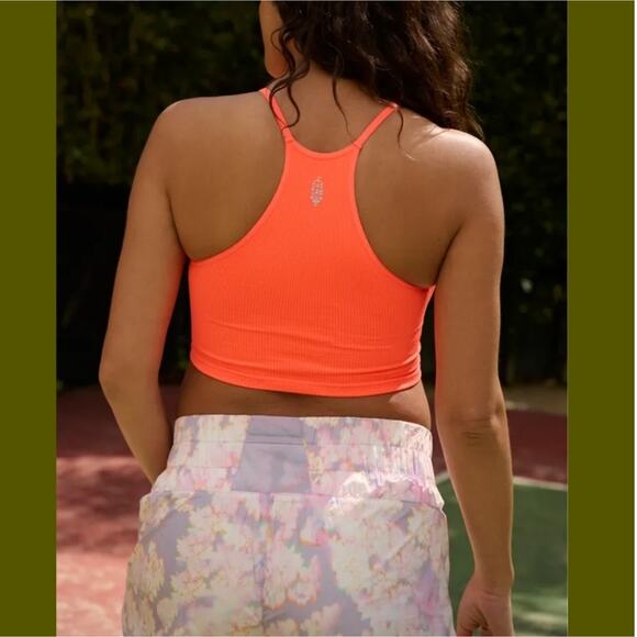 NWOT Maternity Free People Movement x Hatch Happiness Runs Crop M/L Bright Pink - Picture 7 of 8